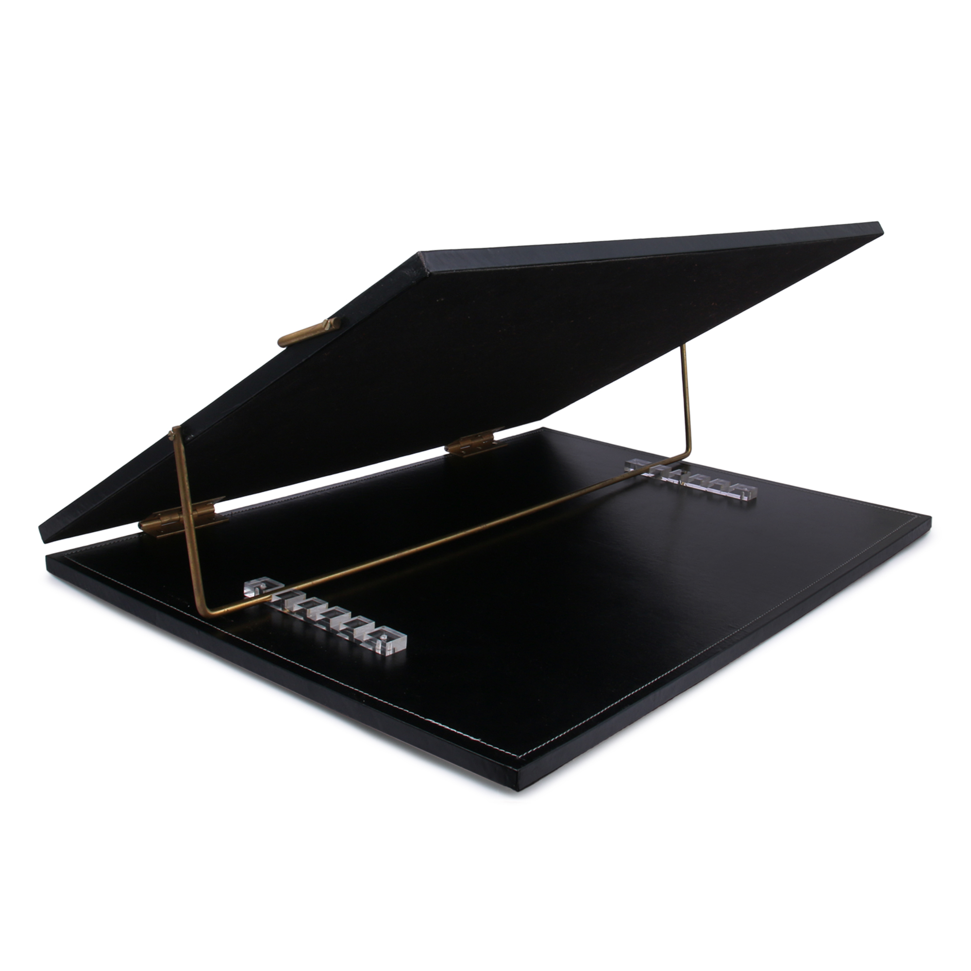 Leather Writing Desk With Adjustable Height Table Top Elevator (Small Size 16x12 Inches)