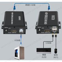 Hdmi Kvm Extender 60M With Usb 1Y