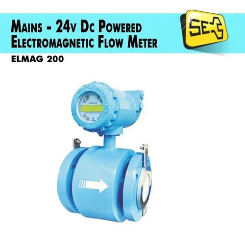 Blue Mains And 24V Dc Powered Electromagnetic Flow Meter