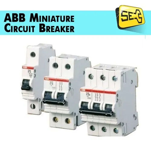 White Abb Miniature Circuit Breaker Mcb