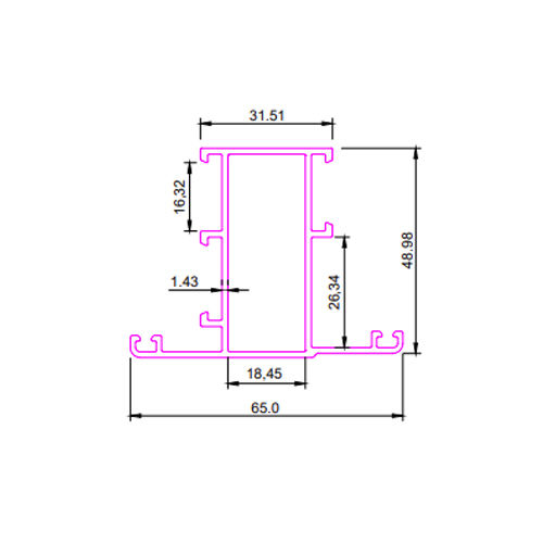 SEC No 3116 Aluminum Section