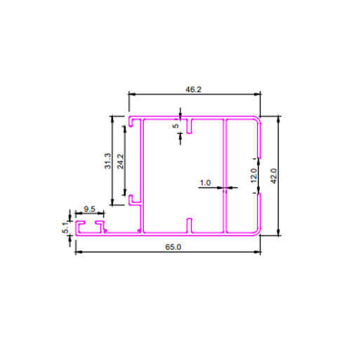 SEC No 3131 Aluminum Section