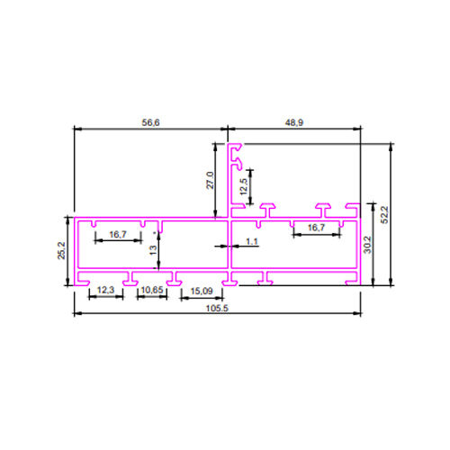 SEC No 3181 Aluminum Section