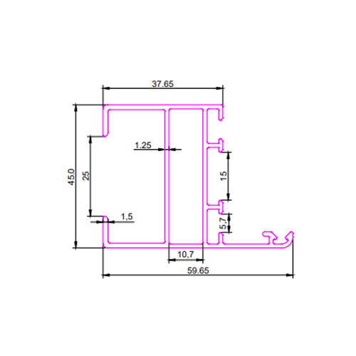 SEC No 3196 Aluminum Section