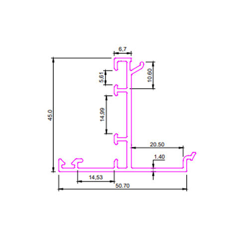 SEC No 3236 Aluminum Section