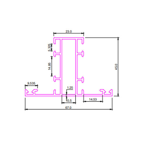 SEC No 3251 Aluminum Section