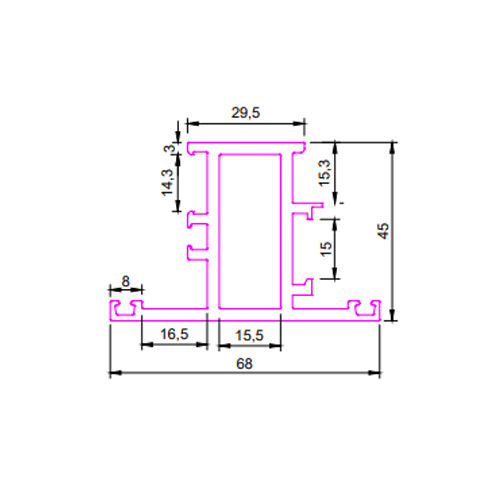 SEC No 3261 Aluminum Section