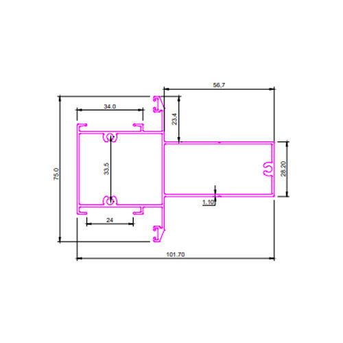 SEC No 3291 Aluminum Section