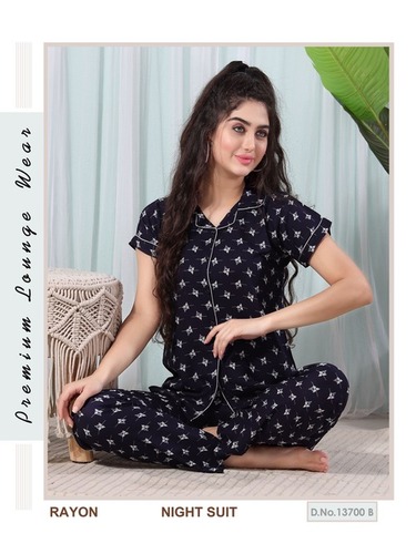 2 pc night wear in rayon