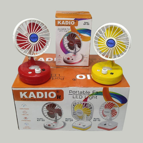 Portable Fan With LED Light