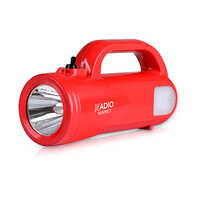 High Brightness Rechargeable Torch Light - Plastic Body, Cool White Lighting , Ideal For Household Use