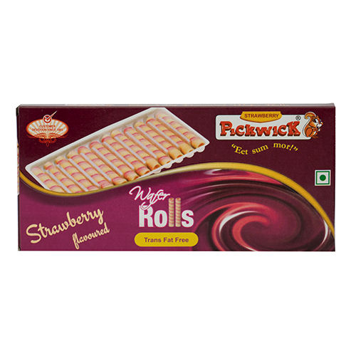 50 GM Strawberry Flavoured Wafer Rolls