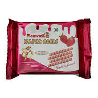 50 GM Strawberry Flavoured Wafer Rolls Pouch