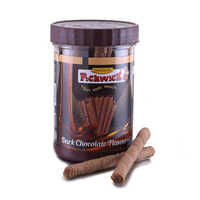 150 GM Dark Chocolate Flavoured Wafer Rolls Jar