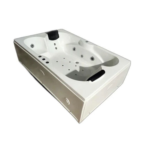 Glossy Rectangular Jacuzzi Massage Bath Tub