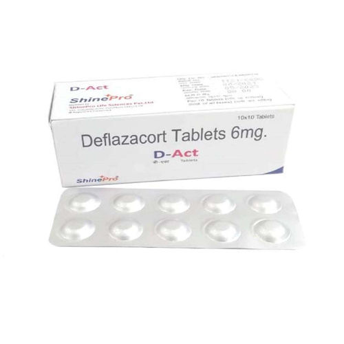  6Mg Deflazacort टेबलेट सामान्य दवाएं