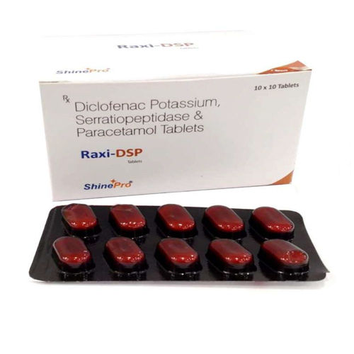 Diclofenac Potassium Serratiopeptidase and Paracetamol Tablets