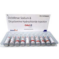 Liquid Diclofenac Sodium And Dicyclomine Hydrochloride Injection