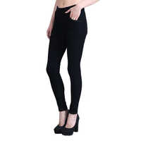Washable Ladies Black Casual Wear Denim Jeggings