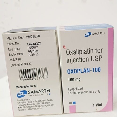 Oxaliplatin Injection 100mg Oxoplan 100mg