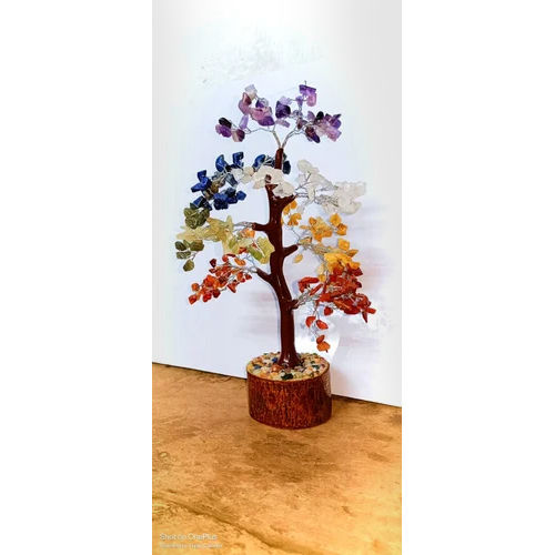 Multicolor 7 Chakra Gemstone Tree