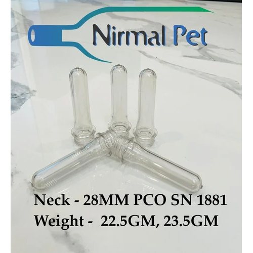 28 Mm 22.5 Gm Pco Sn 1881 Pet Preform - Color: Transparent