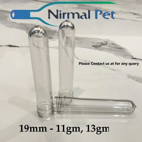 11 Gm 19 Mm Pet Bottle Preform - Color: Transparent