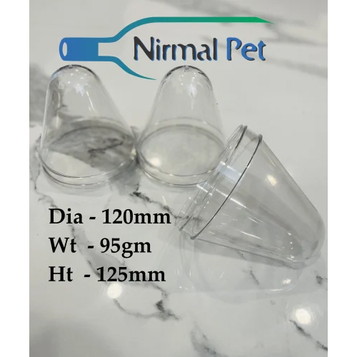 95 Gm 120 Mm Pet Jar Preform - Color: Transparent