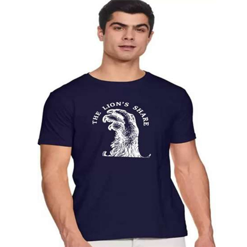 Navy Blue Printed T-Shirt