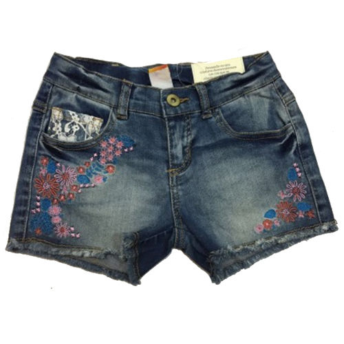 Blue Kids Girl Denim Shorts