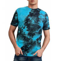Mens Knitted Tie Dye T-shirt - Feature: Washable