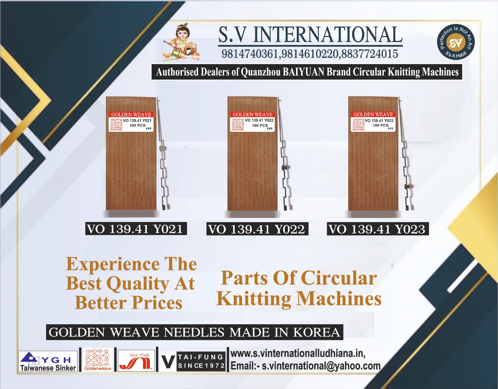 VO 139.41 Y021-22-23 - Circular Knitting Machine Needle