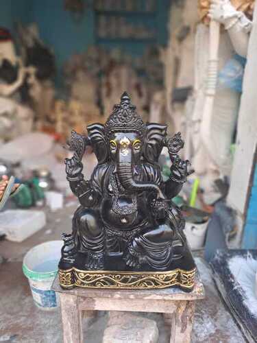 Ganesh Black Marble Statue