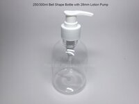 Bell Shape Pet Bottle With Dispenser Lotion Pump