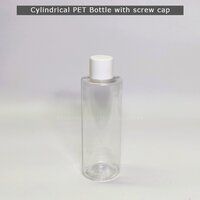 100 Ml Cylindrical Pet Bottle with Golden screw Cap