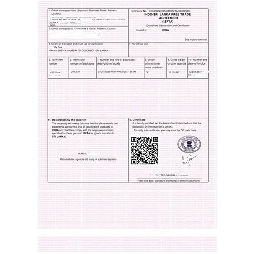 India Sri Lanka Free Trade Agreement Services