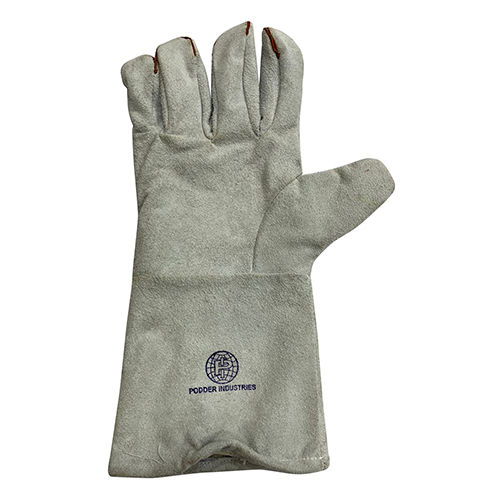 White Leather Hand Gloves