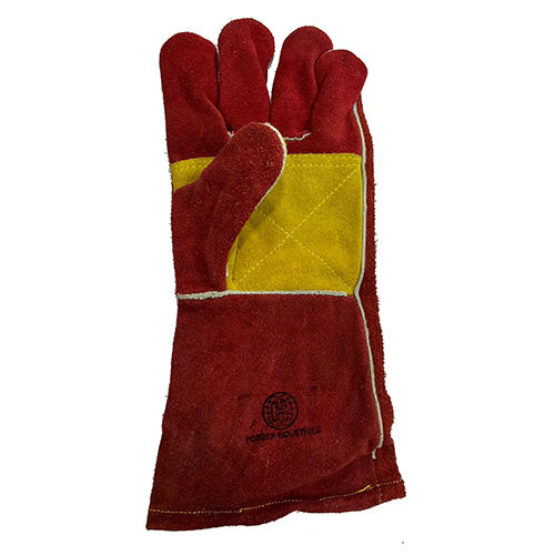 Red Leather Hand Gloves