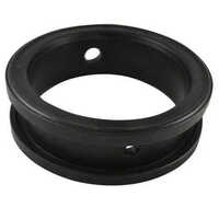 Butterfly Valve Seal - Hard Black Round Design | Industrial Standard Usage, Durable Performance