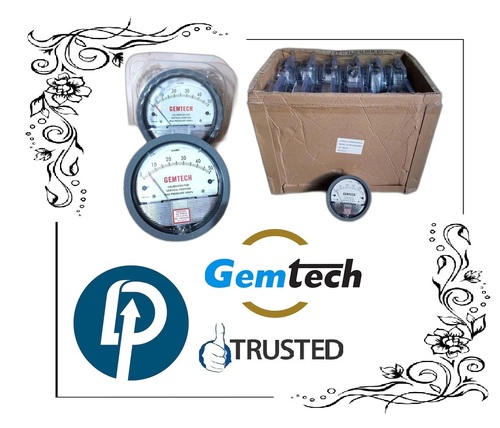 Gemtech Differential Pressure Gauges Range 0-250 mm by Thiruvananthapuram Kerala