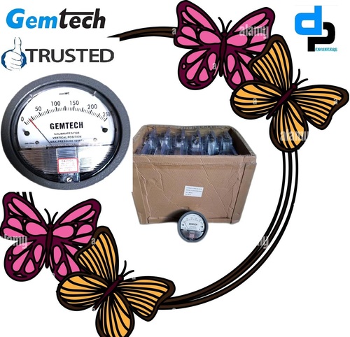 Gemtech Series G2000-200MM - Differential Pressure Gauges by Range 0 to 200 MM WC