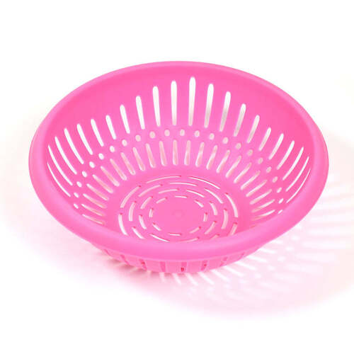 Round Unbreakable Plastic Basket with Handle Organizers and Storage Basket for Fish Fruit Vegetable Multipurpose Use (5245)