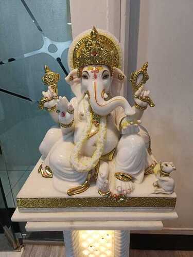Makrana Marble Ganesh Sculpture