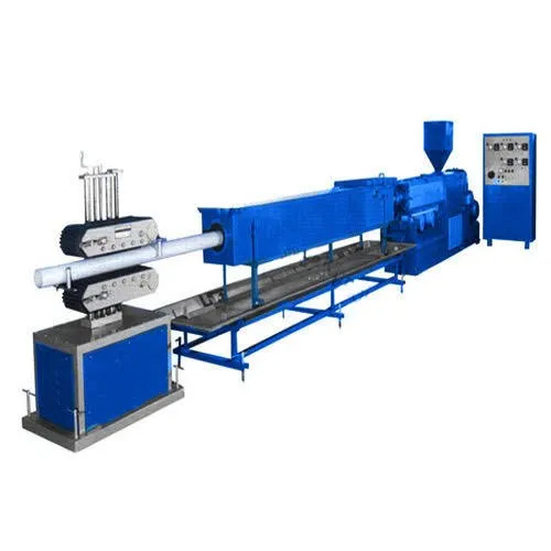 PVC Pipe Making Machine - Steel Material 30 Kw Power | 139 Capacity Automatic PLC Control Blue Color 1 Year Warranty