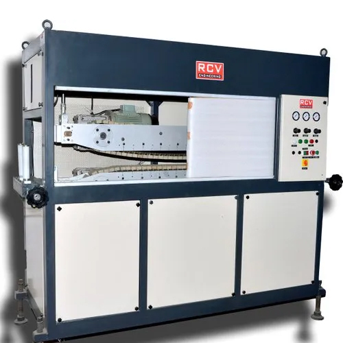 White-Blue Stainless Steel Haul Off Machine