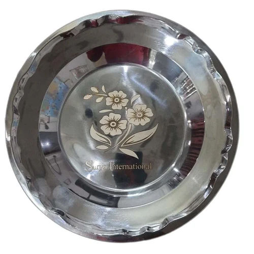 Silver 6 Inch Ss Soup Plate