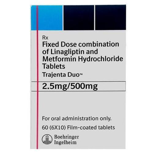 Metformin Trajenta Duo 2.5mg/500mg Tablet
