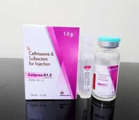 Ceftriaxone 1000 Sulbactam 500 - Bacterial Infection Treatment, Inhibits Cell Wall Formation For Effective Infection Control