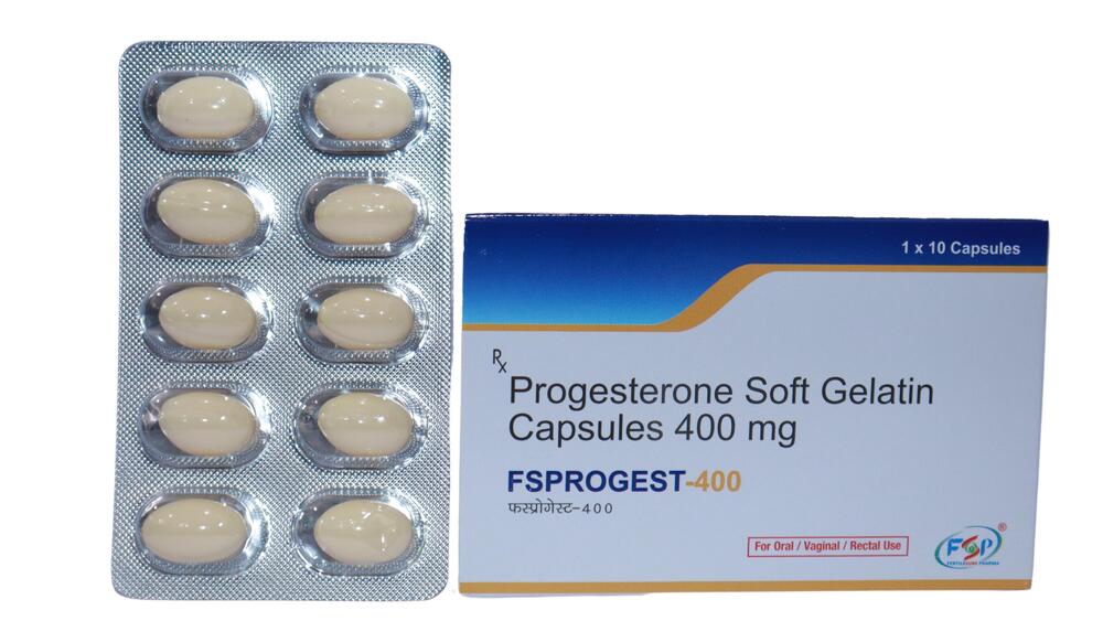 Fsprogest 400 (Natural Micronized Progesterone Softgel Caps 400) - Physical Form: Tablets