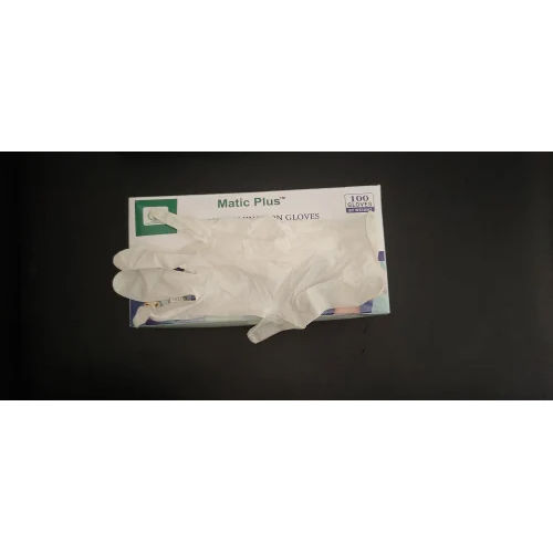 Powdered White Latex Examination Gloves